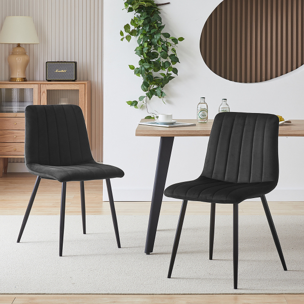 Καρέκλα Τραπεζαρίας (45x56x88) Spitishop Lorelay Black