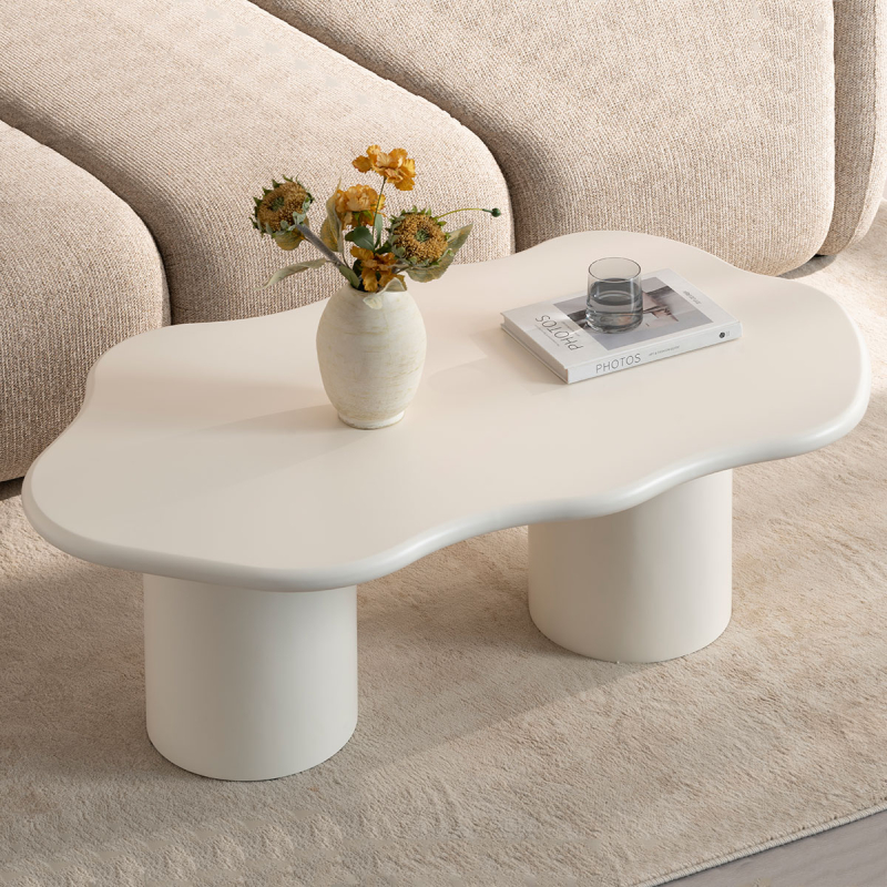 Τραπέζι Σαλονιού (120x70x45) Spitishop Nubia Cream