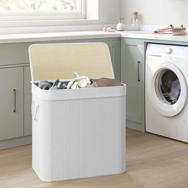 Καλάθι Απλύτων 3 Θέσεων (60x40x61.5) Songmics LCB091W01V2