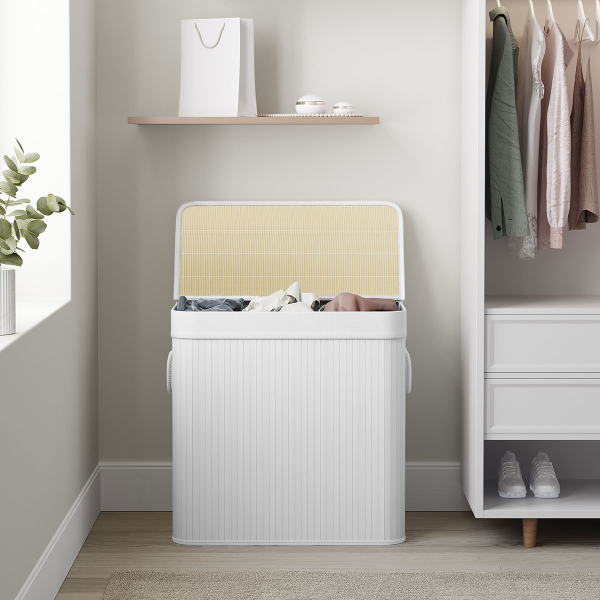 Καλάθι Απλύτων 3 Θέσεων (60x40x61.5) Songmics LCB091W01V2