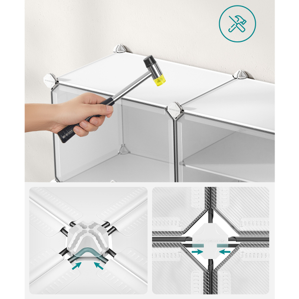 Κουτιά Αποθήκευσης - Παπουτσοθήκη 6τμχ Songmics LPC033WZ02