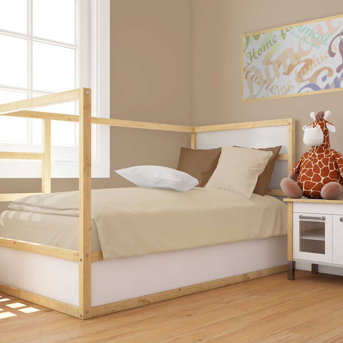 Σεντόνι Λίκνου Επίπεδο (80x110) Dimcol Solid