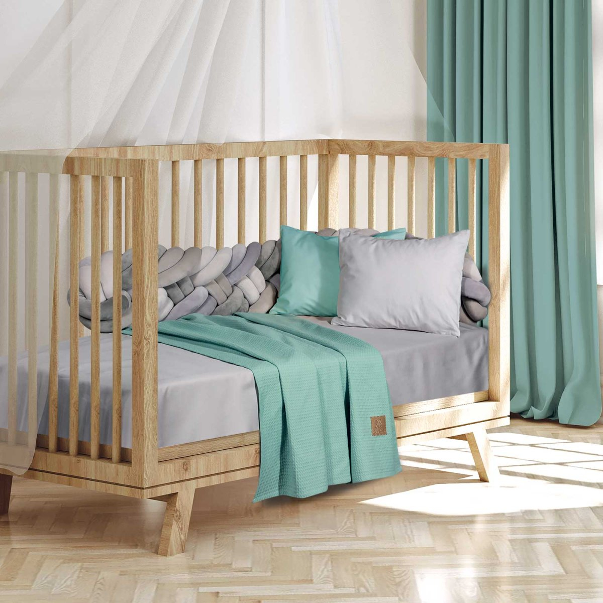 Κουβέρτα Πικέ Κούνιας (110x150) Greenwich Polo Club Baby 8869 Mint