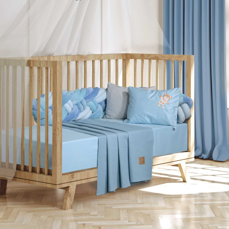 Κουβέρτα Πικέ Κούνιας (110x150) Greenwich Polo Club Baby 8870 Baby Blue