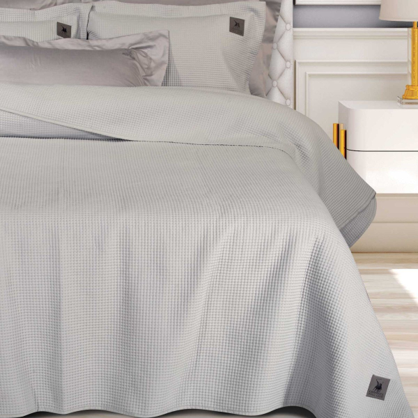 Κουβερλί King Size (240x250) Greenwich Polo Club Essential Dots 3977 L.Grey