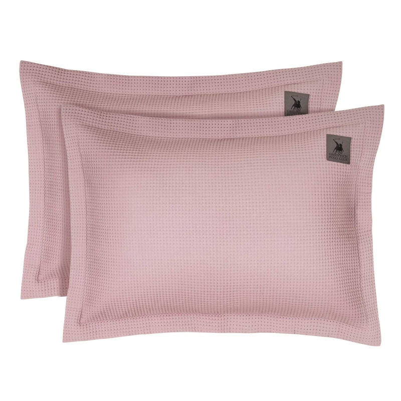 Ζεύγος Μαξιλαροθήκες Καπιτονέ (50x70) Greenwich Polo Club Essential Dots 3976 Nude