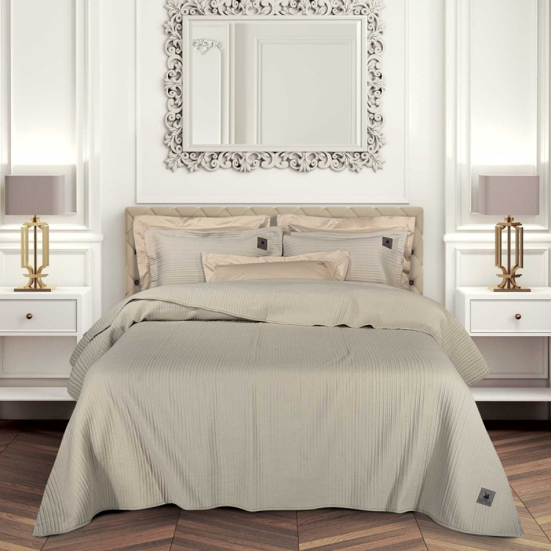 Κουβερλί King Size (240x250) Greenwich Polo Club Essential Lines 4455 Taupe
