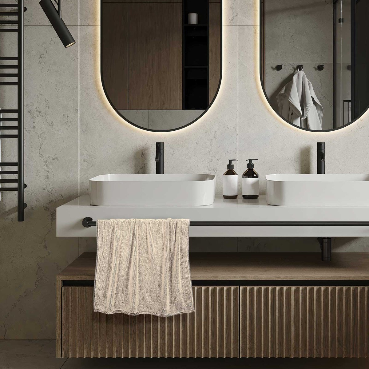 Πετσέτες Μπάνιου (Σετ 3Τμχ) Greenwich Polo Club Cozy 4124 Taupe 480Gsm Home Λευκά Είδη Spitishop
