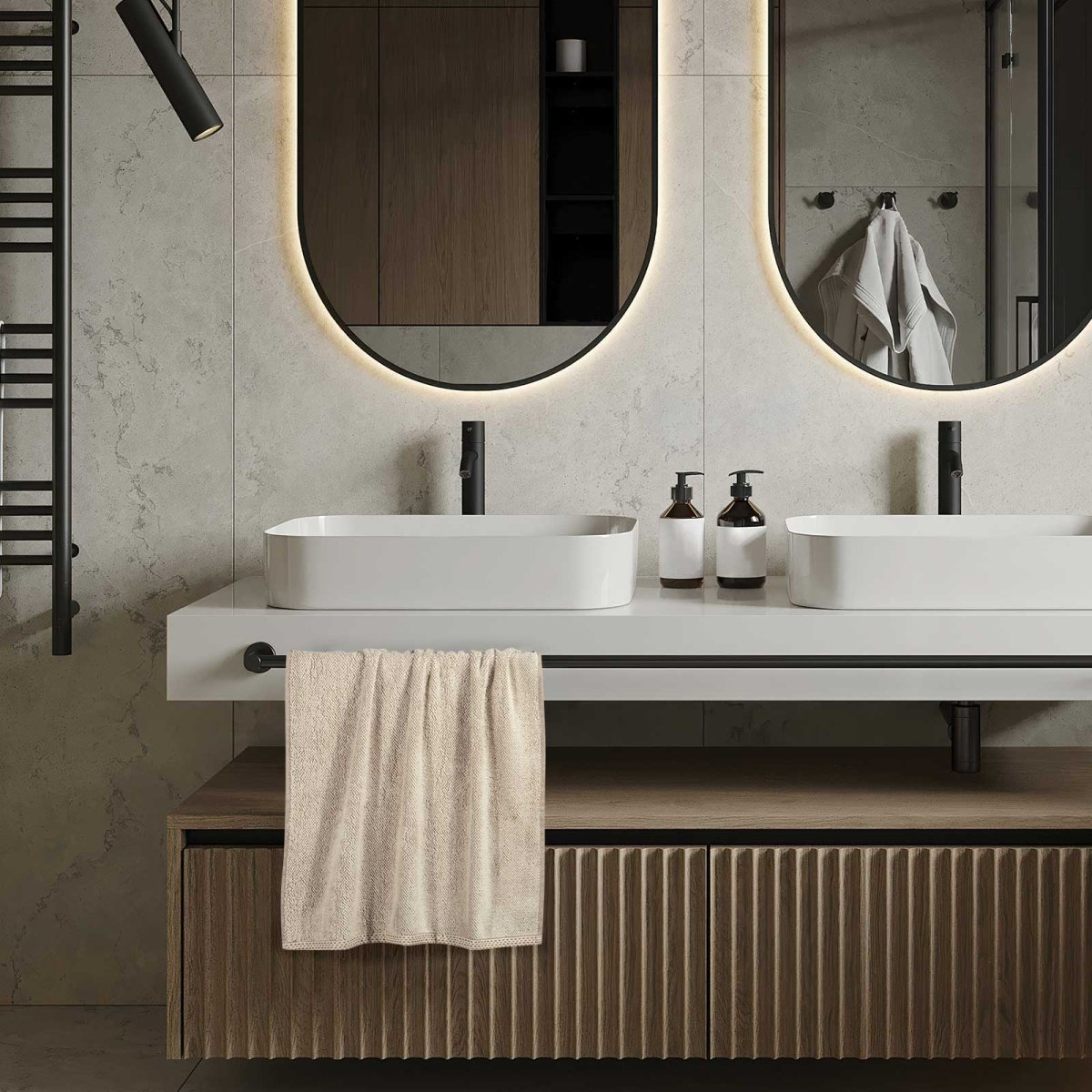 Πετσέτες Μπάνιου (Σετ 3Τμχ) Greenwich Polo Club Cozy 4127 Taupe 450Gsm Home Λευκά Είδη Spitishop