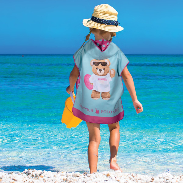 Παιδικό Πόντσο Microfiber (50x115) 2 Όψεων Greenwich Polo Club Junior 5223