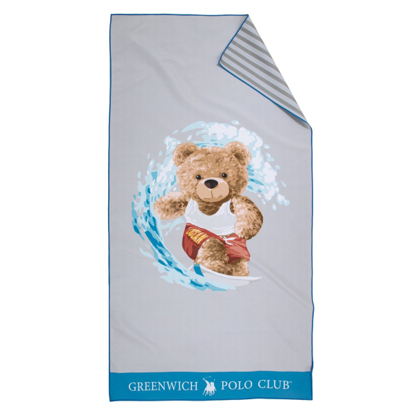 Παιδική Πετσέτα Θαλάσσης Microfiber (70x140) 2 Όψεων Greenwich Polo Club Junior 4179