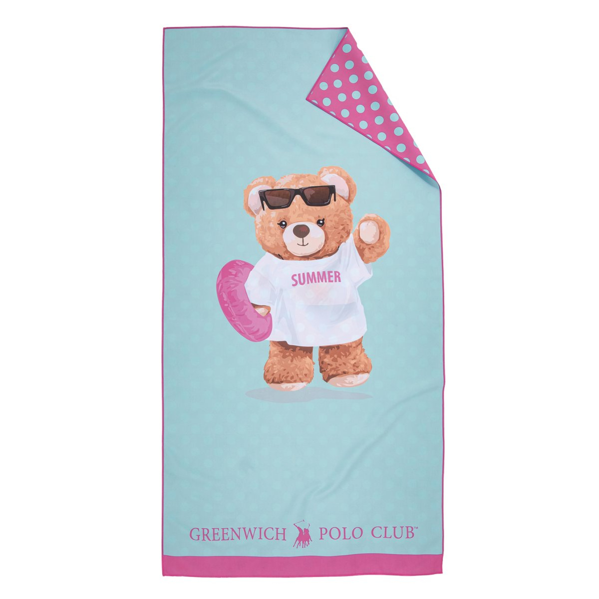 Παιδική Πετσέτα Θαλάσσης Microfiber (70x140) 2 Όψεων Greenwich Polo Club Junior 5223