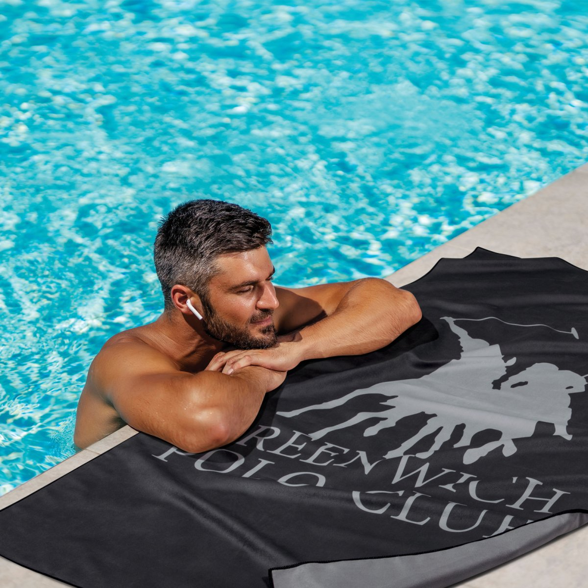 Πετσέτα Θαλάσσης Microfiber 2 Όψεων (80X170) Greenwich Polo Club Beach 5214 Home Πετσέτες Ενηλίκων Spitishop