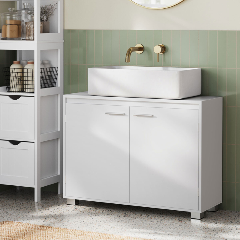 Ντουλάπι Νιπτήρα Μπάνιου (80x30x60) Vasagle BBK515W01