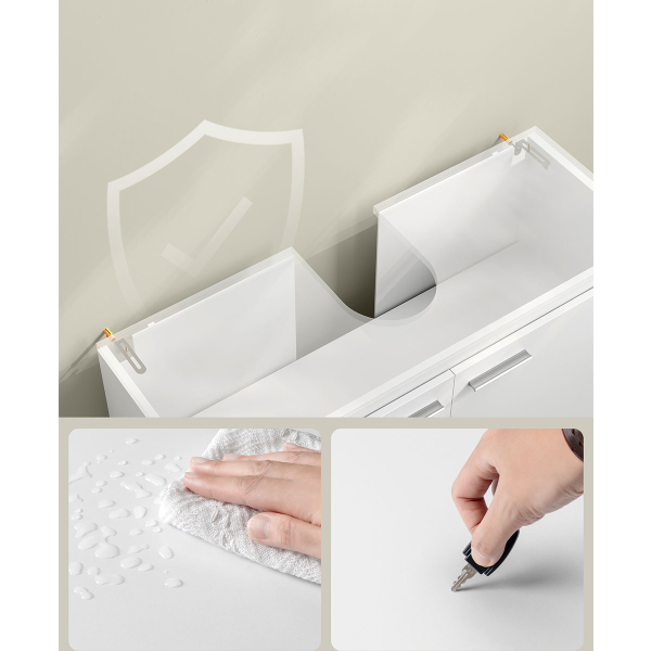 Ντουλάπι Νιπτήρα Μπάνιου (80x30x60) Vasagle BBK515W01