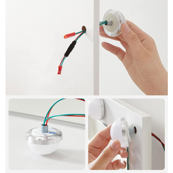 Μπουντουάρ Με Καθρέφτη & Φως (80x40x145) Vasagle RDT114WB01