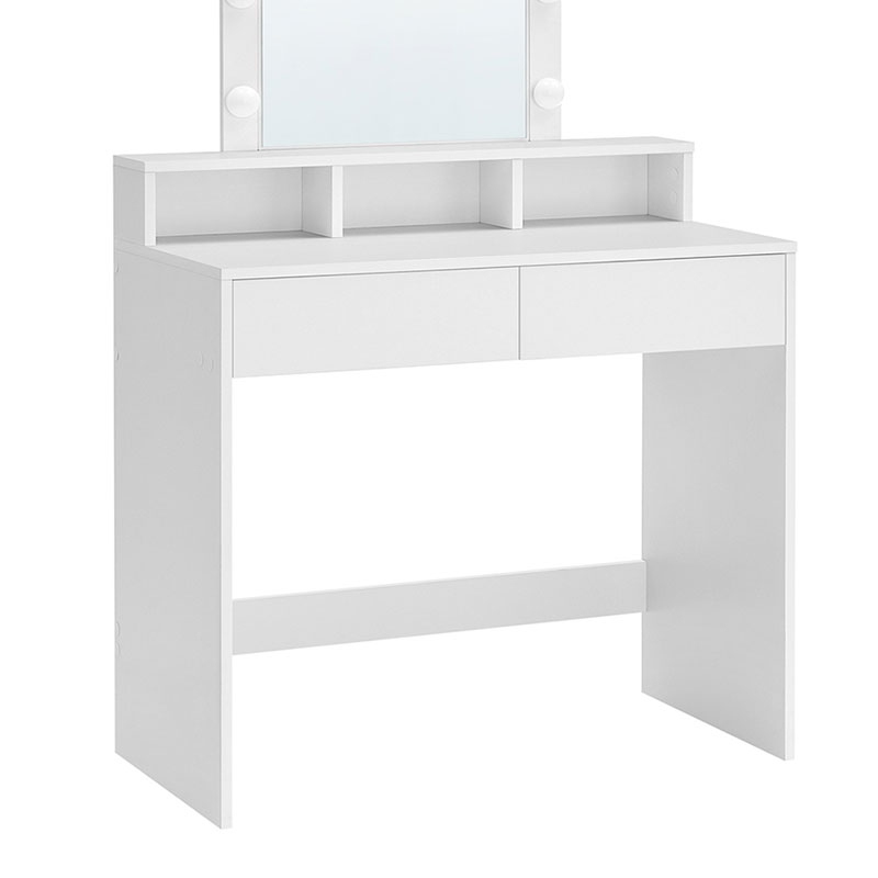 Μπουντουάρ με Καθρέφτη Φως (80X40X145) Vasagle Rdt114Wb01 Home Έπιπλα Κρεβατοκάμαρας & Τουαλέτες Spitishop