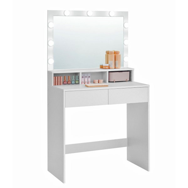 Μπουντουάρ Με Καθρέφτη & Φως (80x40x140) Vasagle RDT120WB01