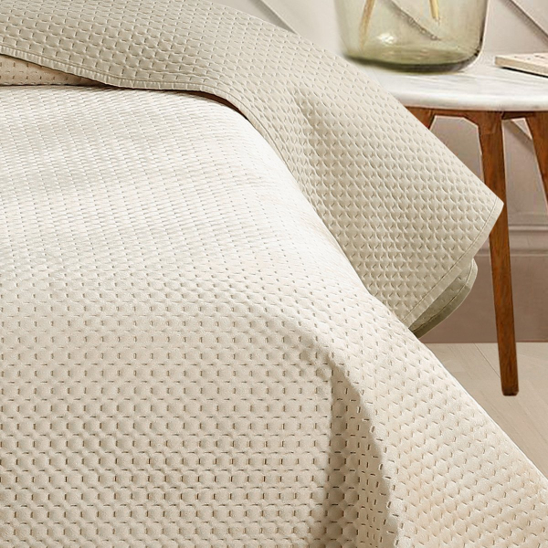 Κουβερλί Μονό (160x240) 2 Όψεων Melinen Omnia Greige