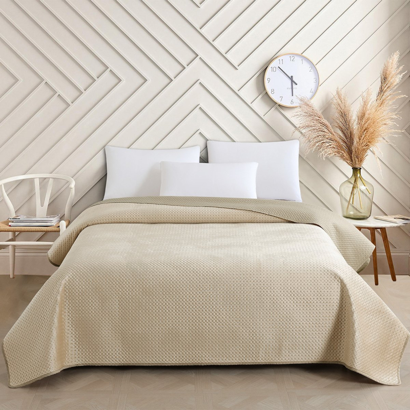 Κουβερλί King Size (260x240) 2 Όψεων Melinen Omnia Greige