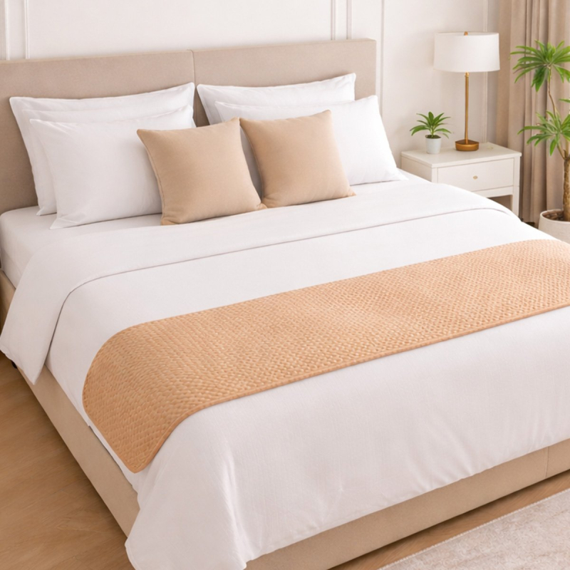 Βελουτέ Τραβέρσα Κρεβατιού (55x250) Melinen Omnia Beige