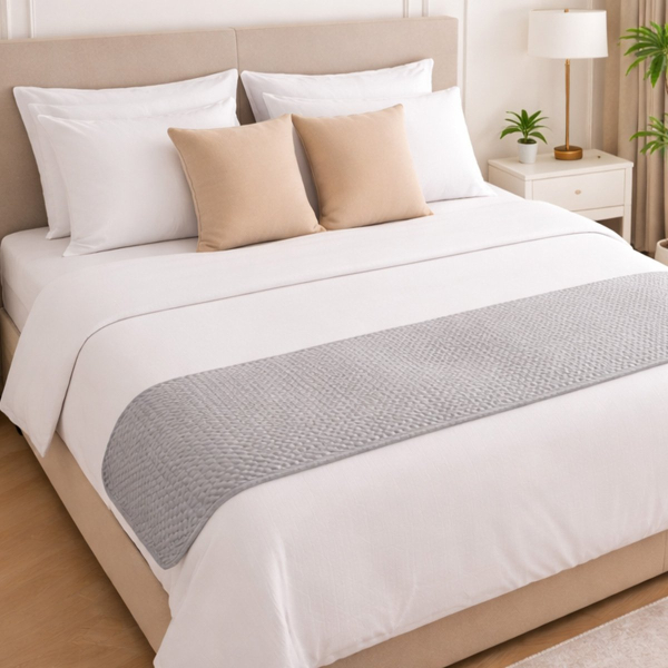 Βελουτέ Τραβέρσα Κρεβατιού (55x250) Melinen Omnia Grey