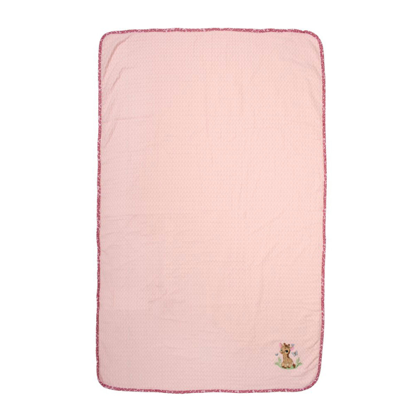 Κουβέρτα Πικέ Αγκαλιάς (80x110) Dimcol Giraffe 171 Pink