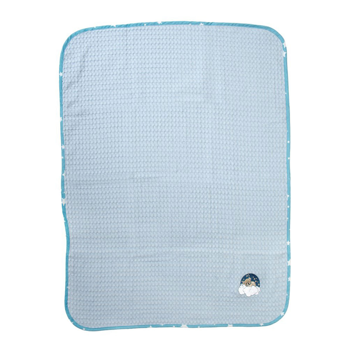 Κουβέρτα Πικέ Αγκαλιάς (80x110) Dimcol Cloudy Bear 175 Sky Blue