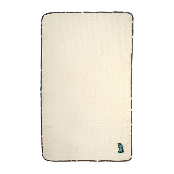 Κουβέρτα Πικέ Αγκαλιάς (80x110) Dimcol Dinosaur 181 Ecru-Grey