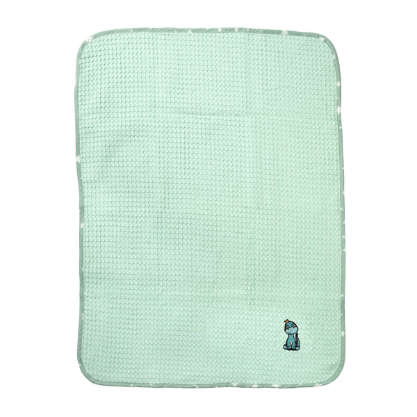 Κουβέρτα Πικέ Αγκαλιάς (80x110) Dimcol Dinosaur 182 Mint