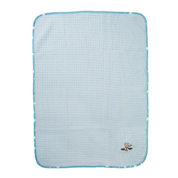 Κουβέρτα Πικέ Αγκαλιάς (80x110) Dimcol Aviator 183 Sky Blue