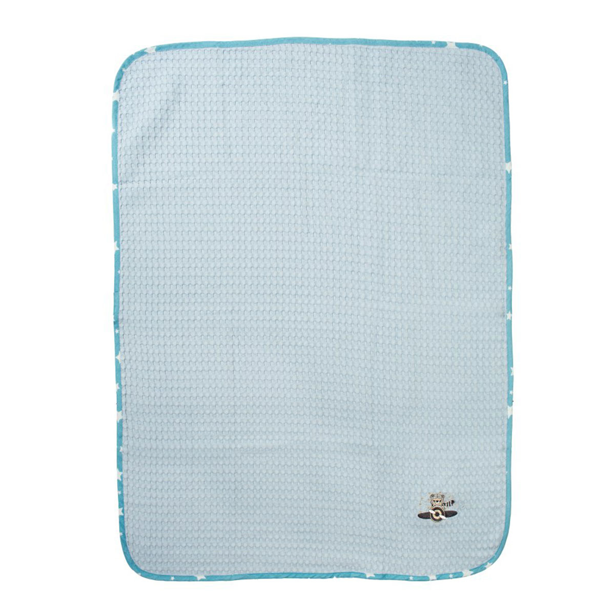 Κουβέρτα Πικέ Αγκαλιάς (80x110) Dimcol Aviator 183 Sky Blue