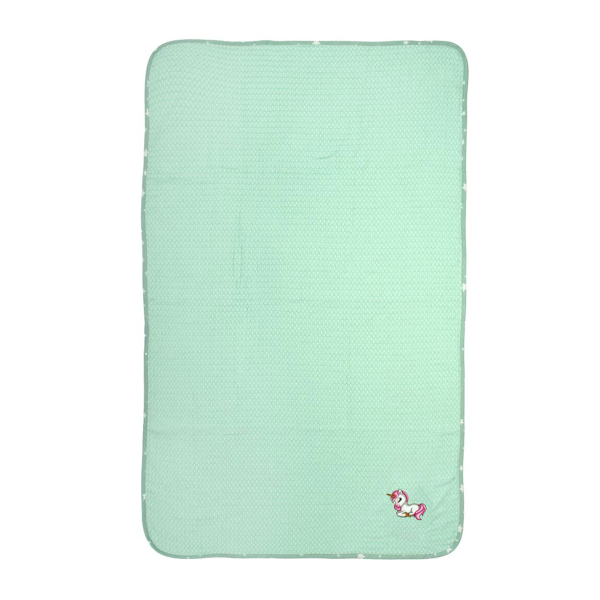 Κουβέρτα Πικέ Αγκαλιάς (80x110) Dimcol Unicorn 190 Mint