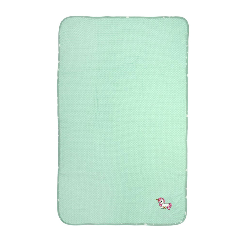 Κουβέρτα Πικέ Αγκαλιάς (80x110) Dimcol Unicorn 190 Mint