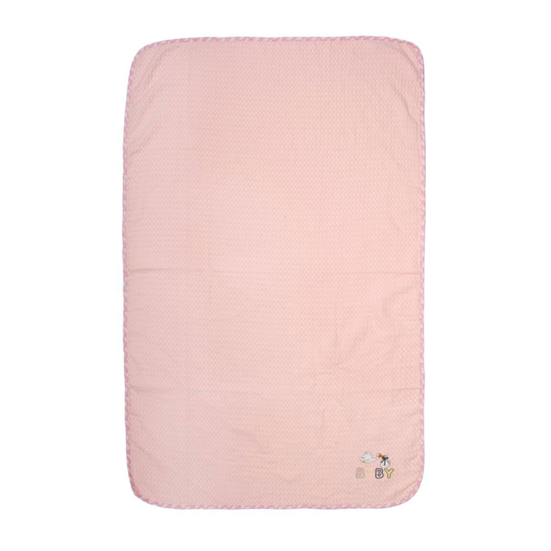 Κουβέρτα Πικέ Αγκαλιάς (80x110) Dimcol Stork 192 Pink