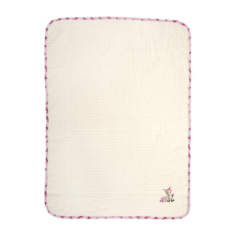 Κουβέρτα Πικέ Αγκαλιάς (80x110) Dimcol Deer 198 Ecru-Pink