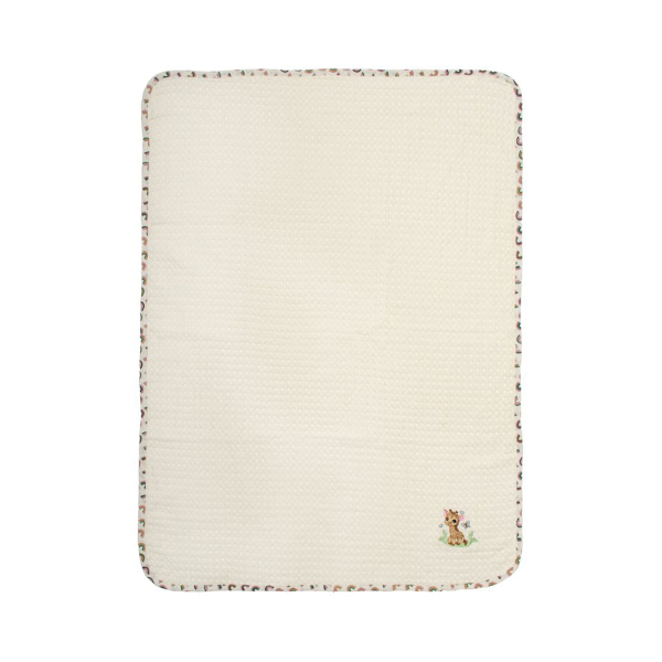 Κουβέρτα Πικέ Κούνιας (100x160) Dimcol Giraffe 173 Ecru-Multi