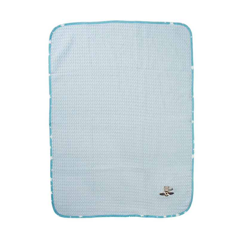 Κουβέρτα Πικέ Κούνιας (100x160) Dimcol Aviator 183 Sky Blue