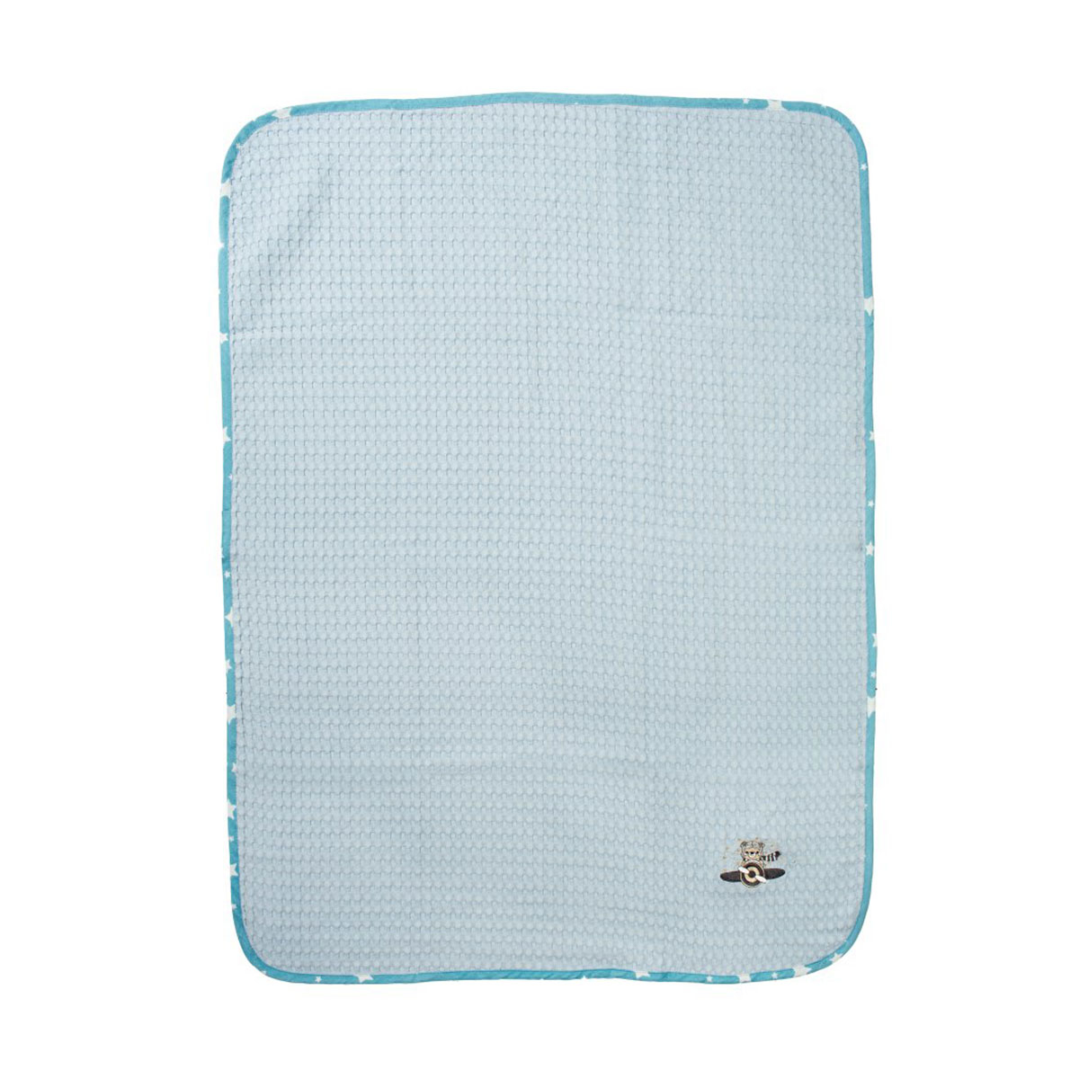 Κουβέρτα Πικέ Κούνιας (100x160) Dimcol Aviator 183 Sky Blue