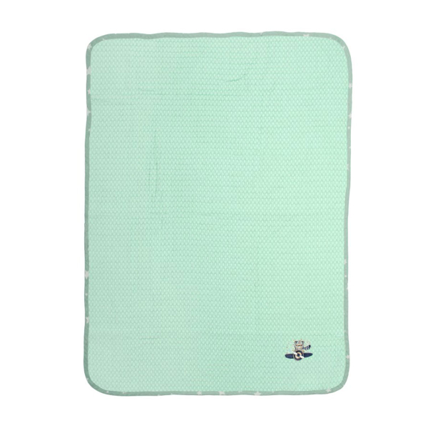 Κουβέρτα Πικέ Κούνιας (100x160) Dimcol Aviator 186 Mint