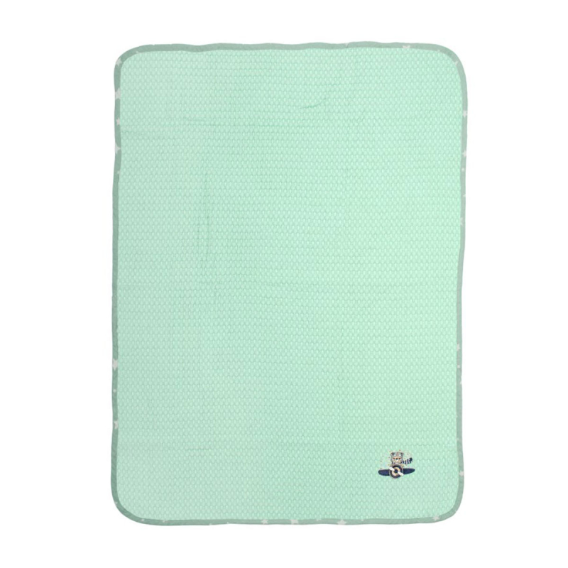 Κουβέρτα Πικέ Κούνιας (100x160) Dimcol Aviator 186 Mint