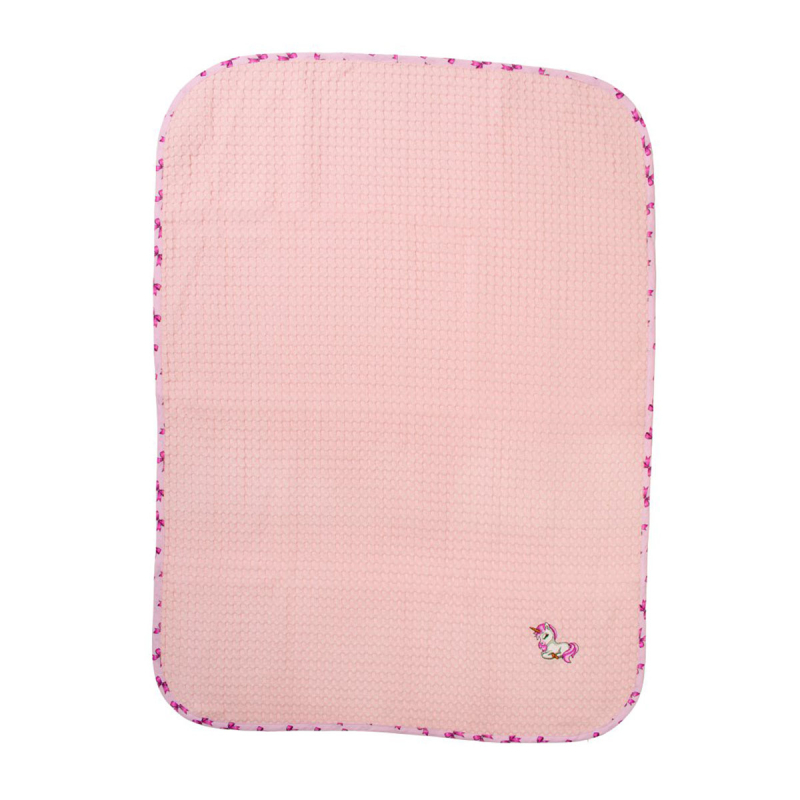 Κουβέρτα Πικέ Κούνιας (100x160) Dimcol Unicorn 187 Pink