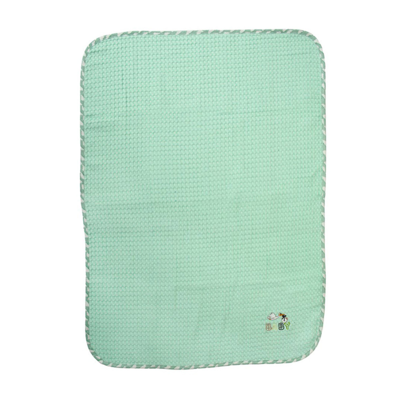 Κουβέρτα Πικέ Κούνιας (100x160) Dimcol Stork 195 Mint