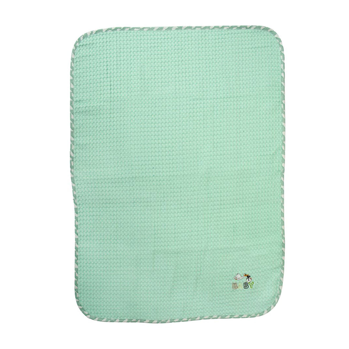 Κουβέρτα Πικέ Κούνιας (100x160) Dimcol Stork 195 Mint