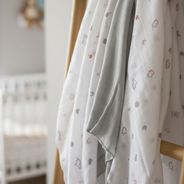 Μουσελίνες/Πάνες Αγκαλιάς (Σετ 3τμχ) Gamberritos Little Wonders Γκρι 9274G-7