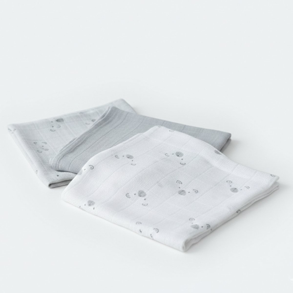 Μουσελίνες/Πάνες Αγκαλιάς (Σετ 3τμχ) Gamberritos Bears Γκρι 9274G-9