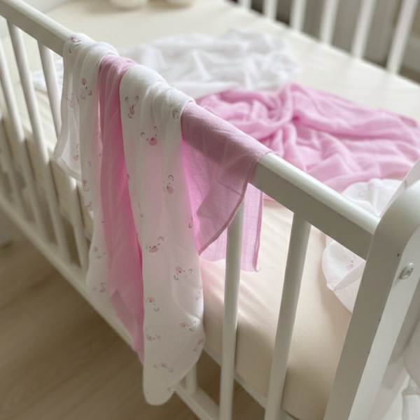 Μουσελίνες/Πάνες Αγκαλιάς (Σετ 3τμχ) Gamberritos Bears Ροζ 9274P-9