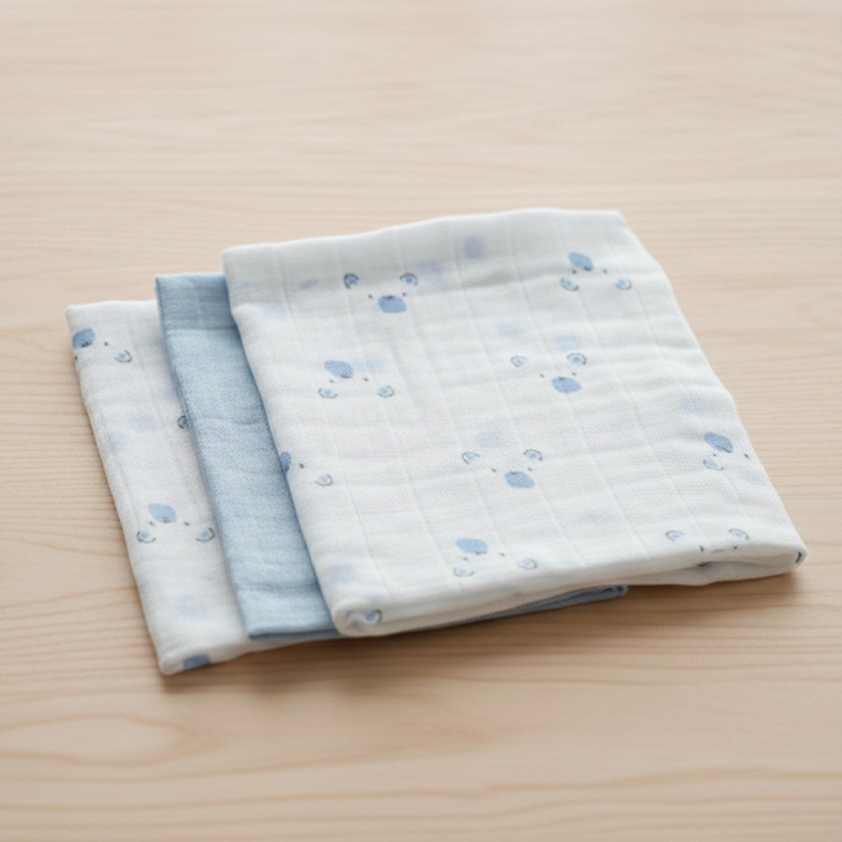 Μουσελίνες/Πάνες Αγκαλιάς (Σετ 3τμχ) Gamberritos Bears Σιέλ 9274B-9