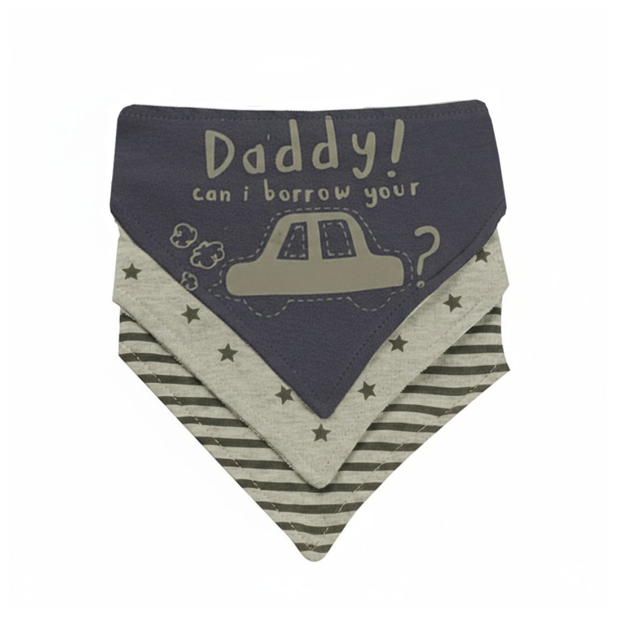 Σαλιάρες-Μπαντάνα 4+ Μηνών (Σετ 3Τμχ) Gamberritos Daddy&Apos S Car 10299-1 Home Βρεφικά Σαλιάρες Βρεφικές Spitishop