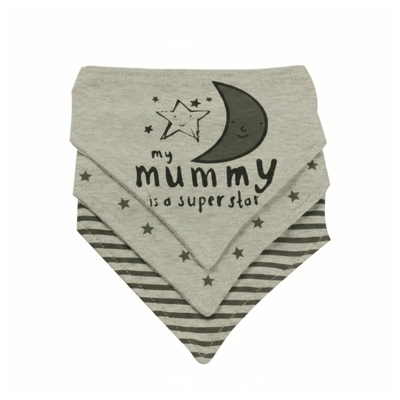 Σαλιάρες-Μπαντάνα 4+ Μηνών (Σετ 3τμχ) Gamberritos Mummy Is A Superstar 10299-2